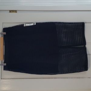 Eva Mendes for NY&CO black mesh funky skirt